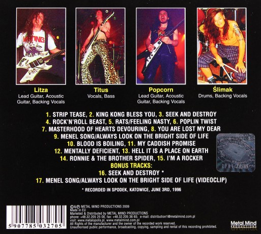 Acid Drinkers: Streap Tease (Remastered + Bonus Tracks) (digipack) [CD]