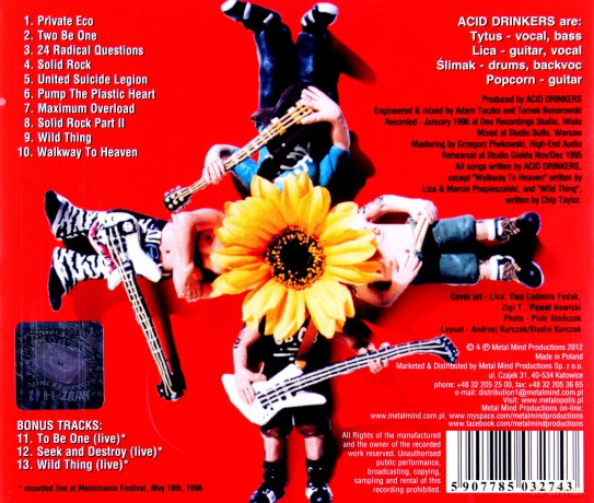 Acid Drinkers: The State Of Mind Report (Remastered + Bonus Tracks) [CD]