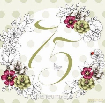 Karnet Swarovski kwadrat CL1475_PO Urodziny 75