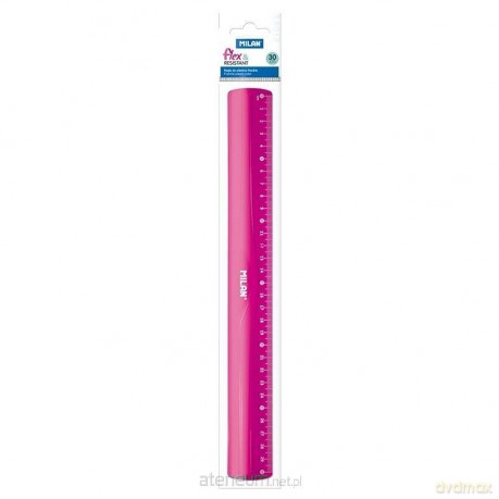 Linijka 30 cm różowa