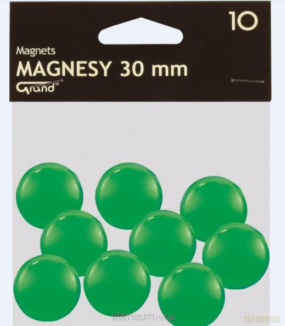 Magnes 30mm zielony 10 sztuk