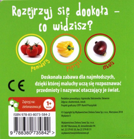 Maluch poznaje świat. Warzywa [KSIĄŻKA]