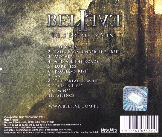 Believe: This Bread Is Mine [CD]