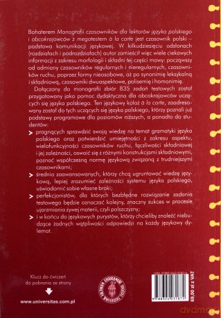 Monografia czasowników dla lektorów języka polskiego - Stanisław Mędak [KSIĄŻKA]
