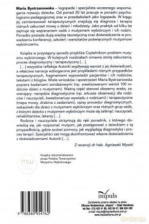 Mutyzm wybiórczy. Poradnik dla rodziców - Maria Bystrzanwska [KSIĄŻKA]