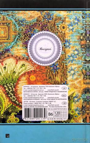 Notatnik ozdobny B6/120K kratka