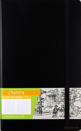 Notes A5 Kratka Romantyzm Czarny