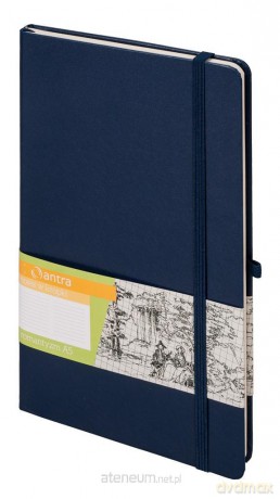 Notes A5 Kropki Romantyzm Granatowy