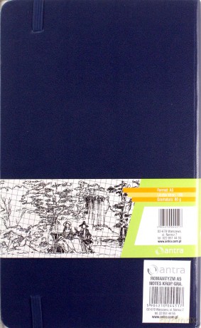 Notes A5 Kropki Romantyzm Granatowy