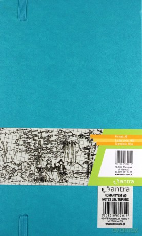 Notes A5 Linia Romantyzm Turkusowy