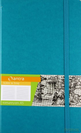 Notes A5 Linia Romantyzm Turkusowy