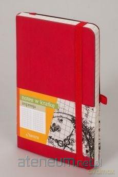 Notes A6 Kratka Impresja Czerwony