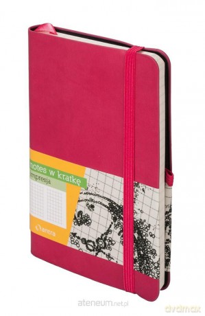 Notes A6 Kratka Impresja Malinowy