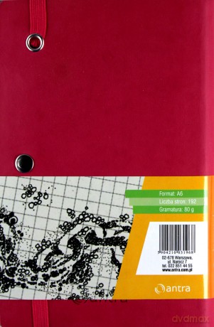 Notes A6 Kratka Impresja Malinowy