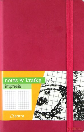 Notes A6 Kratka Impresja Malinowy