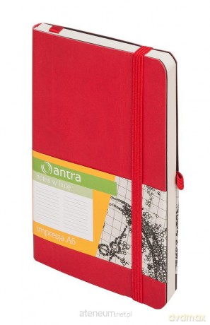 Notes A6 Linia Impresja Czerwony