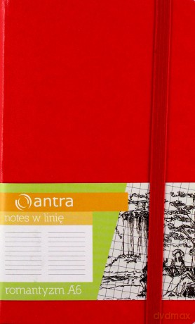 Notes A6 Linia Romantyzm Czerwony