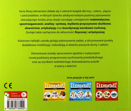 Nowy elementarz 3-latka - Elżbieta Pietruczuk-Bogucka [KSIĄŻKA]