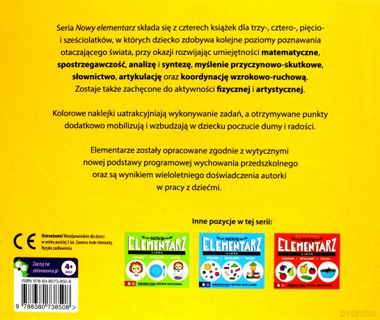 Nowy elementarz 4-latka - Elżbieta Pietruczuk-Bogucka [KSIĄŻKA]