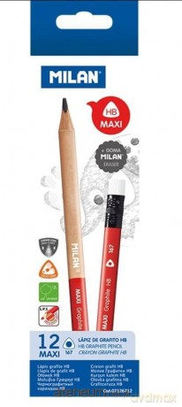 Ołówki trójkątne maxi HB (12 szt)