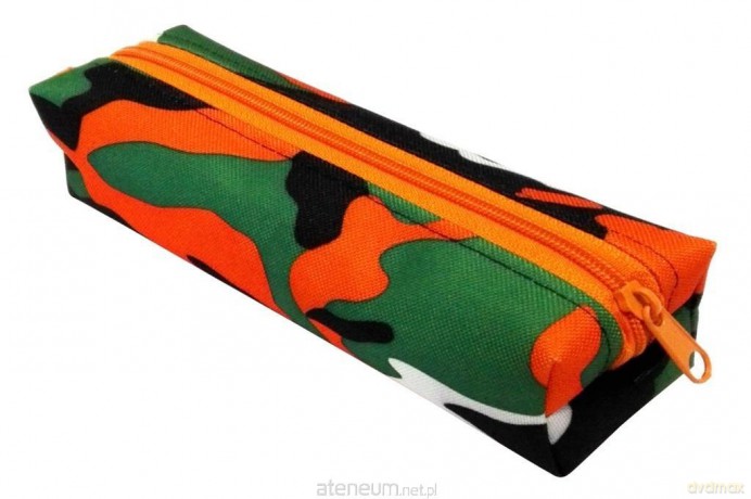 Piórnik PA482 pojedynczy moro pomarańcz