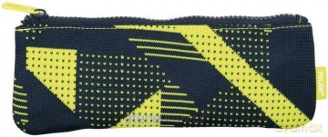 Piórnik płaski mały Knit żółty
