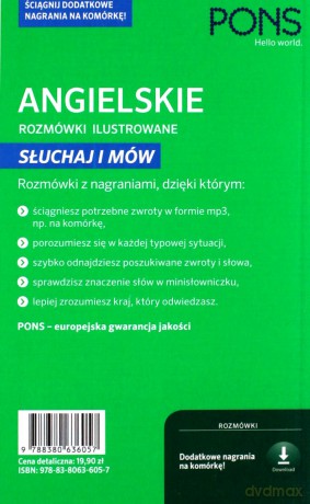 Rozmówki ilustrowane. Słuchaj i mów - angielski [KSIĄŻKA]