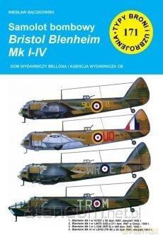 Samolot bombowy Bristol Blenheim Mk I-IV - Wiesław Bączkowski [KSIĄŻKA]