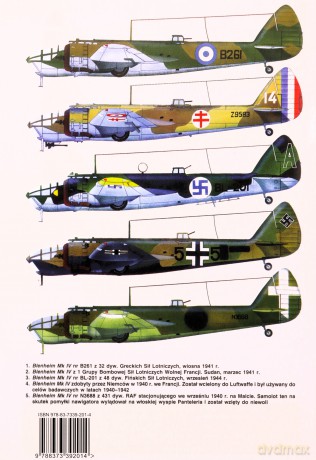 Samolot bombowy Bristol Blenheim Mk I-IV - Wiesław Bączkowski [KSIĄŻKA]
