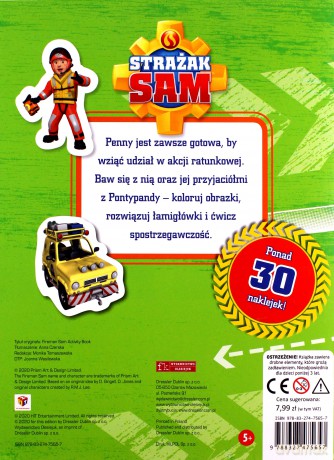 Strażak Sam. Baw się z Penny! Kolorowanka z zadaniami [KSIĄŻKA]