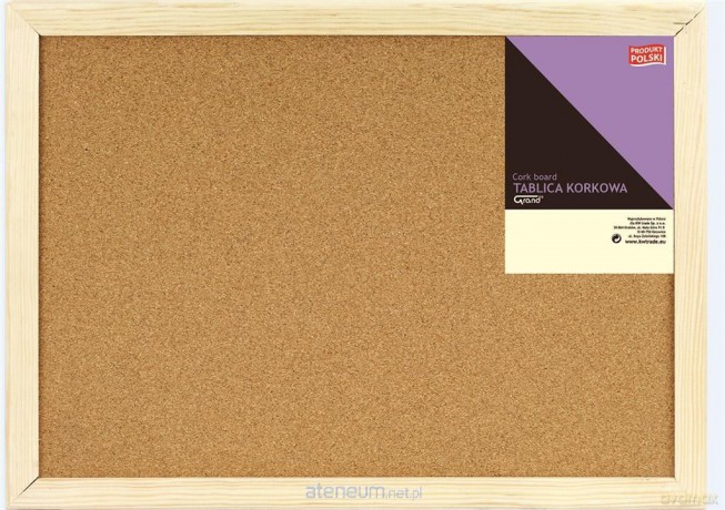 Tablica korkowa rama drewniana 90/120-5010