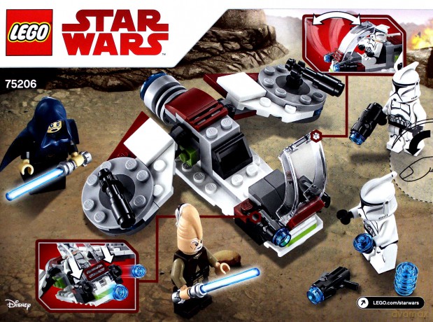 LEGO Star Wars Jedi i żołnierze armii klonów (Gwiezdne Wojny) (75206) [KLOCKI]
