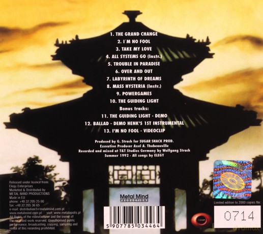 Elegy: Labyrinth Of Dreams (Remastered + Bonus Tracks) (digipack) [CD]