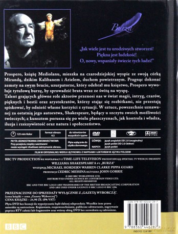 Spektakl Teatru TV: Burza (BBC) (booklet) [DVD]