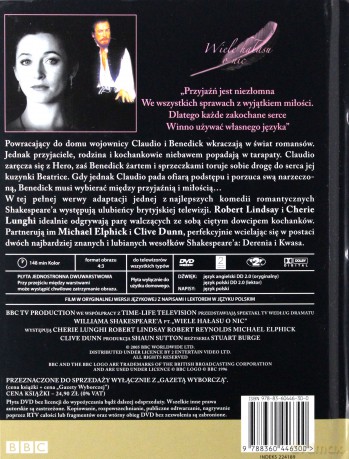 Spektakl Teatru TV: Wiele hałasu o nic (BBC) (booklet) [DVD]