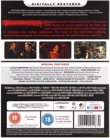 Wishmaster (Vestron) [Blu-Ray]