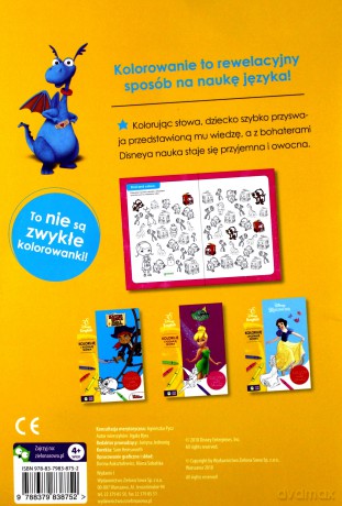 Dosia. Koloruję i poznaję słowa. Disney English [KSIĄŻKA]