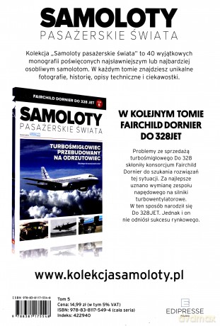 Embraer 170/175/190/195. Samoloty pasażerskie świata (Tom 5) [KSIĄŻKA]