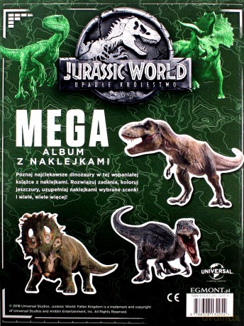 Jurassic world 2. Megaalbum z naklejkami - Katrina Pallant [KSIĄŻKA]