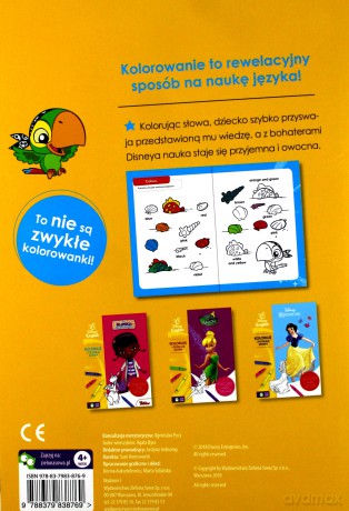 Kapitan Jake. Piraci z Nibylandii. Koloruję i poznaje słowa. Disney English [KSIĄŻKA]