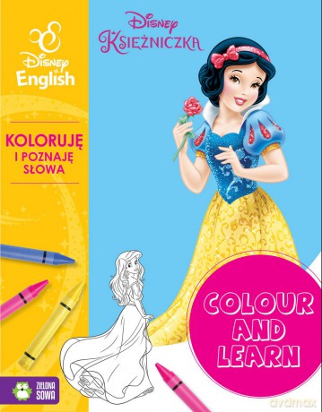 Księżniczki. Koloruję i poznaję słowa. Disney English [KSIĄŻKA]