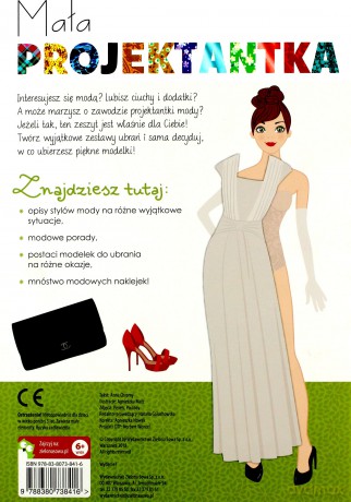 Moda na specjalne okazje. Mała projektantka. Modowe naklejki [KSIĄŻKA]