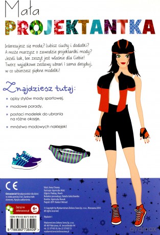 Moda sportowa. Mała projektantka. Modowe naklejki [KSIĄŻKA]
