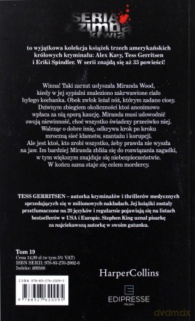 Osaczona (pocket) - Tess Gerritsen [KSIĄŻKA]