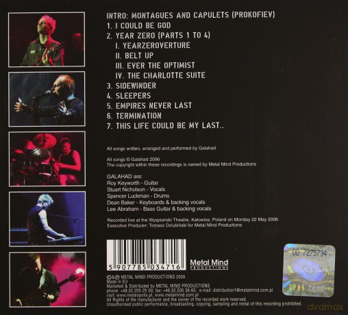 Galahad: Resonance - Live In Poland (digipack) [CD]