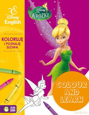 Wróżki. Koloruje i poznaję słowa. Disney English [KSIĄŻKA]