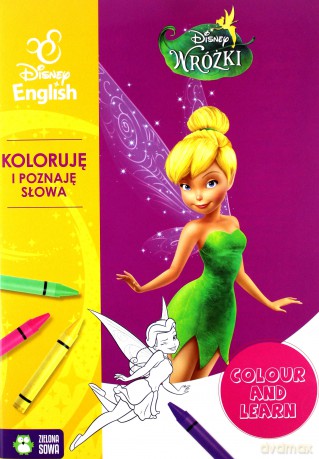 Wróżki. Koloruje i poznaję słowa. Disney English [KSIĄŻKA]