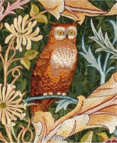 Karnet 17x14 z kopertą Detail from The Owl wall