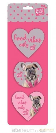 Notesiki Studio Pets zestaw 3 sztuki PES-4877