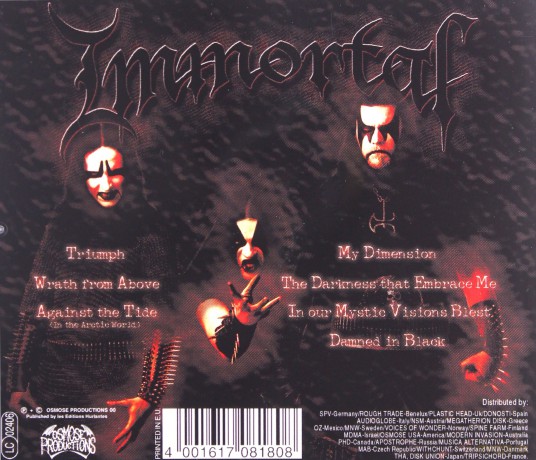 Immortal: Damned In Black [CD]